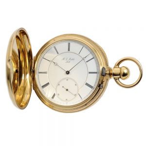Swiss heavy gold pocket watch for the US market Circa 1860