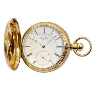 Swiss heavy gold pocket watch for the US market Circa 1860