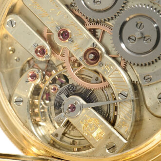 Swiss heavy gold pocket watch for the US market Circa 1860