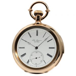 Danish rose gold minute repeating pocket watch Circa 1904
