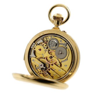 Swiss gold quarter repeating precision pocket watch Circa 1880