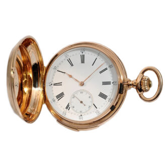 Swiss gold repeater with concealed erotic automaton Circa 1890