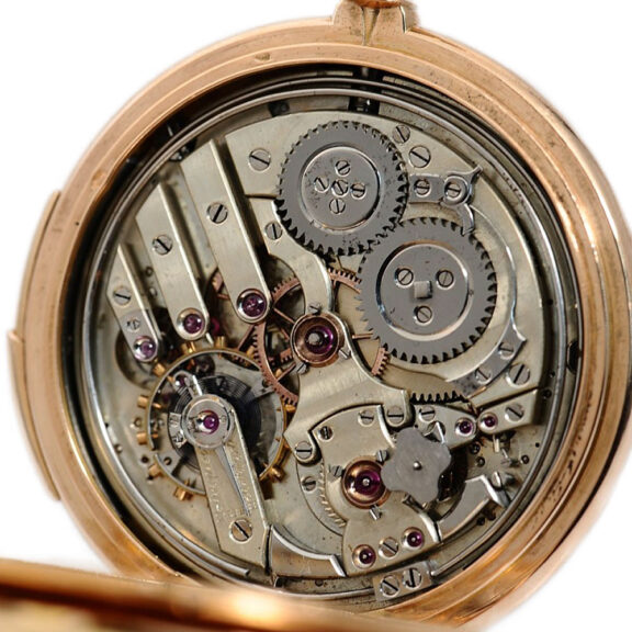 Swiss gold repeater with concealed erotic automaton Circa 1890 Swiss gold repeater with concealed erotic automaton Circa 1890