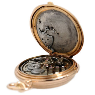 Swiss gold repeater with concealed erotic automaton Circa 1890