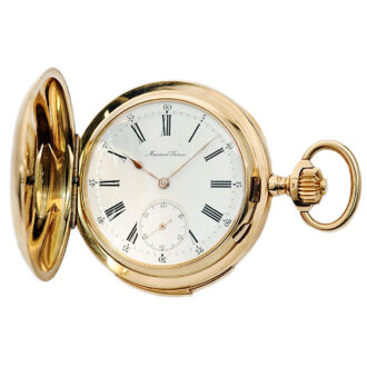 Swiss minute repeating hunting cased pocket watch Circa 1880