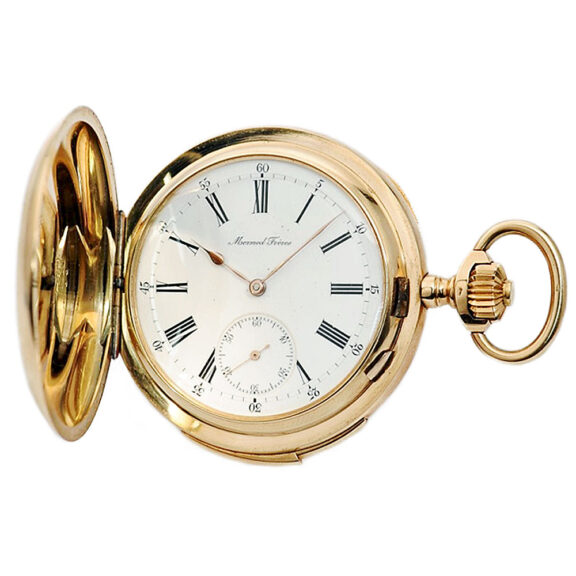 Swiss minute repeating hunting cased pocket watch Circa 1880