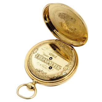 Swiss chronometer with pivoted detent escapement Circa 1870