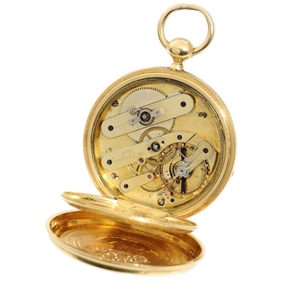 Swiss chronometer with pivoted detent escapement Circa 1870 Swiss chronometer with pivoted detent escapement Circa 1870
