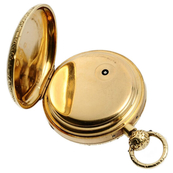 English heavy half quarter repeating pocket watch Circa 1864 English heavy half quarter repeating pocket watch Circa 1864