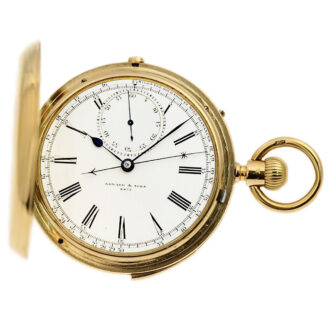 English repeater with chronograph and tachy scale Circa 1898
