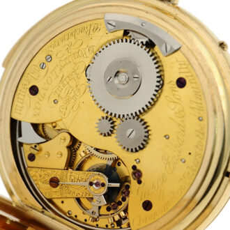 English repeater with chronograph and tachy scale Circa 1898