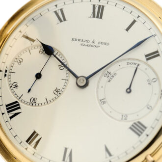 English/Scottish watch with power reserve indicator Circa 1907