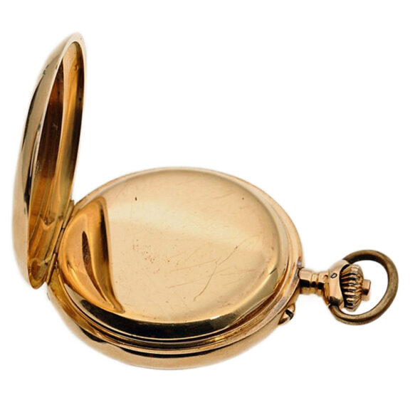 Swiss 18K rose gold pocket watch with chronograph Circa 1925 Swiss 18K rose gold pocket watch with chronograph Circa 1925
