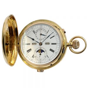 Swiss astronomical minute repeating chronograph Circa 1896