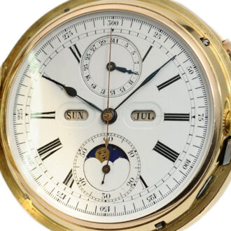 Swiss astronomical minute repeating chronograph Circa 1896