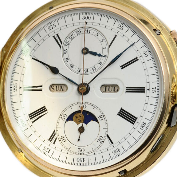 Swiss astronomical minute repeating chronograph Circa 1896 Swiss astronomical minute repeating chronograph Circa 1896