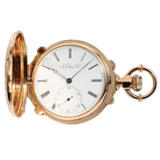 Rare Swiss pocket watch for the US American market Circa 1880
