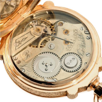 Rare Swiss pocket watch for the US American market Circa 1880