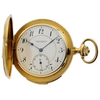 Swiss minute repeating hunting cased pocket watch Circa 1900