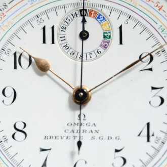 Rare Swiss chronograph with tachy scale Circa 1910