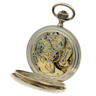 Swiss watch with chronograph and 30 min. counter Circa 1906