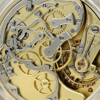 Swiss watch with chronograph and 30 min. counter Circa 1906