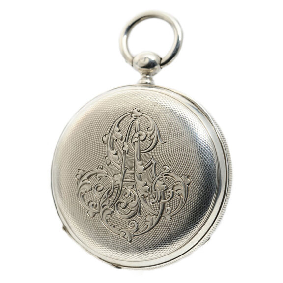 Swiss watch with two time zones and centre seconds Circa 1870 Swiss watch with two time zones and centre seconds Circa 1870