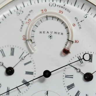 Swiss watch with two time zones and centre seconds Circa 1870