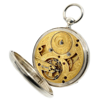 Swiss watch with two time zones and centre seconds Circa 1870