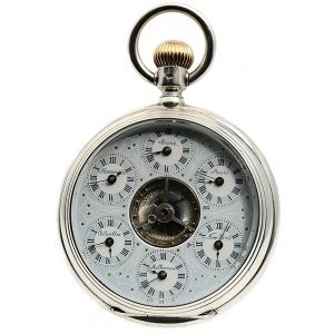 Extraordinary Swiss watch with world time indicator Circa 1886