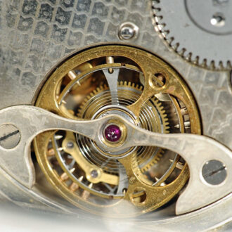 Rare Swiss pocket watch with minute tourbillon Circa 1910
