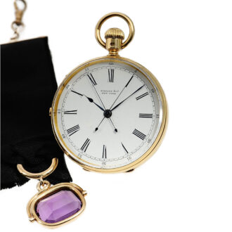 American pocket watch with split-seconds chronograph circa 1871