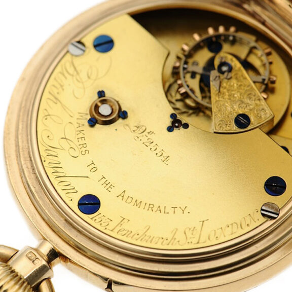 English gold watch with Bonniksen 52½ minute carrousel Circa 1907 English gold watch with Bonniksen 52½ minute carrousel Circa 1907