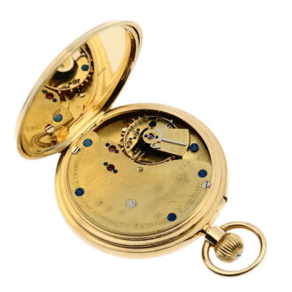 English 18K gold pocket watch with lever escapement Circa 1910