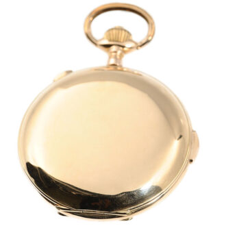 Swiss gold quarter repeating chronograph watch Circa 1900