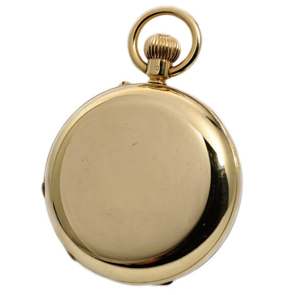 English heavy 18K gold hunting cased pocket watch Circa 1896 English heavy 18K gold hunting cased pocket watch Circa 1896