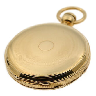 Swiss 18K gold hunting cased pocket watch Circa 1880