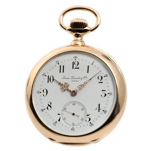 Swiss pocket watch with patented wind mechanism Circa 1880