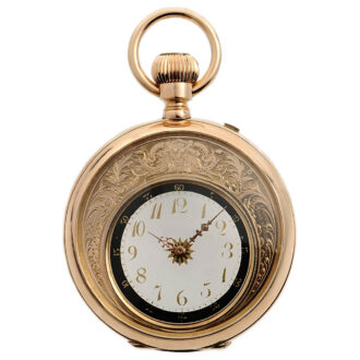 Rare Swiss gold double-sided mystery watch Circa 1885 Rare Swiss gold double-sided mystery watch Circa 1885