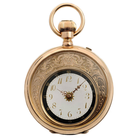 Rare Swiss gold double-sided mystery watch Circa 1885 Rare Swiss gold double-sided mystery watch Circa 1885