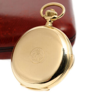 Swiss 18K gold minute repeating chronograph Circa 1900