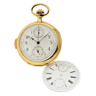 Swiss 18K gold minute repeating chronograph Circa 1900