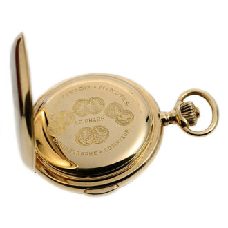 Swiss 18K gold minute repeating chronograph Circa 1900