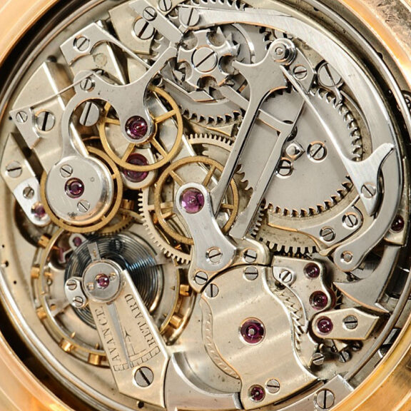 Heavy Swiss 18K rose gold complicated full hunter Circa 1895 Heavy Swiss 18K rose gold complicated full hunter Circa 1895