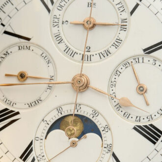 Heavy Swiss 18K rose gold complicated full hunter Circa 1895