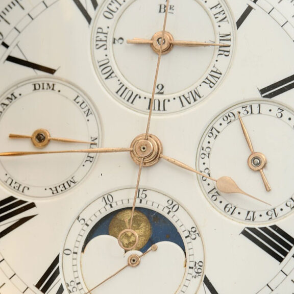 Heavy Swiss 18K rose gold complicated full hunter Circa 1895 Heavy Swiss 18K rose gold complicated full hunter Circa 1895