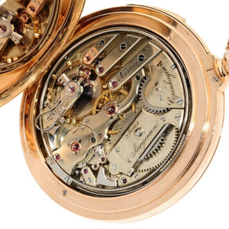 Heavy Danish minute repeating hunting cased pocket watch Circa 1878
