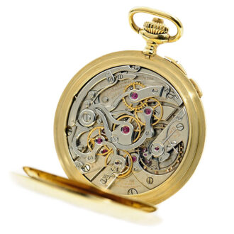 Danish gold open faced split-seconds chronograph Circa 1924