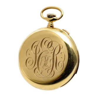 Swiss minute repeating split-seconds chronograph Circa 1910