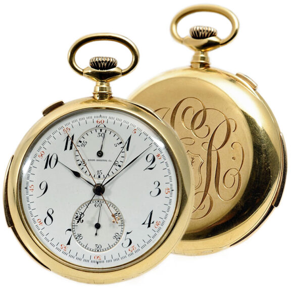 Swiss minute repeating split-seconds chronograph Circa 1910